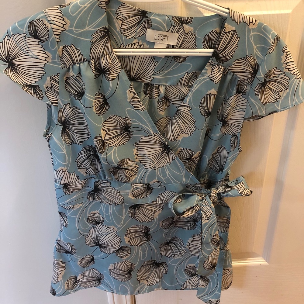 Ann Taylor Loft Wrap Top